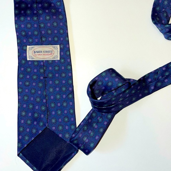 Pair of Vintage Italian Silk Men’s Ties - Picture 5 of 12